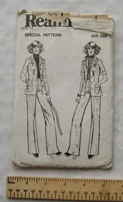 Woman's Realm Special Pattern WR 398 trouser suits, size 14, 36 inch bust - Image 1 of 2