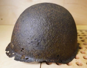 Original WW2 WWII Soviet Russia soldier SSH40 Helmet relic from battlefield #165 - Picture 1 of 22