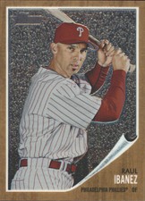 2011 (PHILLIES) Topps Heritage Chrome #C77 Raul Ibanez /1962