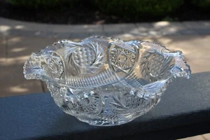 Rare Antique EAPG McKee Sunburst aka Aztec Sunburst 7 1/2" Bowl - 1905-1925 - Picture 1 of 24