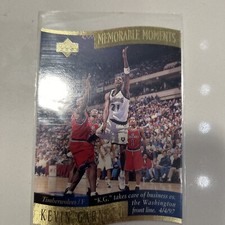 1997-98 Upper Deck Memorable Moments Die Cut Kevin Garnett #5 Timberwolves