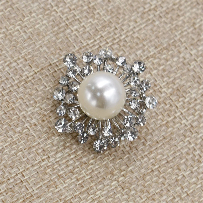 Artificial Opal Pearl Rhinestones Buttons for Sewing on Clothes DIY Hand Crafts - Image 1 of 4