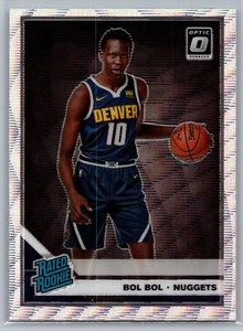 Donruss Optic #162 Bol Bol Silver Wave Prizm Denver Nuggets 2019-20 - Imagen 1 de 2