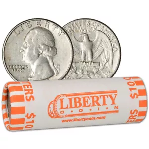 90% Silver Quarters - Roll of 40 - $10 Face Value - Picture 1 of 4