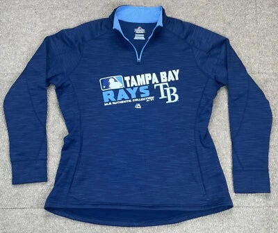 Majestic Fan Moda MLB Tampa Bay Rays Para Mujer Manga Larga Térmica Talla XXL Foto 1 de 4