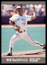 1991 Fleer Ultra Update Bob MacDonald #U-61 Toronto Blue Jays Rookie RC NM