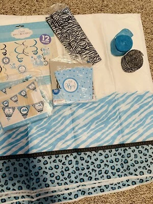 Safari jungle theme baby shower decorations boy - Image 1 of 4