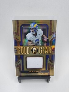 CAM AKERS 2023 Panini Gold Standard 🥇 Gold Gear Patch #GG-CA /299  Rams