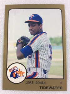 1988 Tidewater Tides-ProCards Minor League Baseball Card-Jose Roman