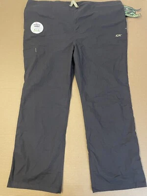 IguanaMed Scrubs Pants Adult XXL 2XL Gray Cargo Pockets Drawsting Unisex Mens - Image 1 of 4
