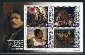 DJIBOUTI 2023 160th MEMORIAL OF EUGENE DELACROIX PAINTINGS SHEET MINT NH - Picture 1 of 1