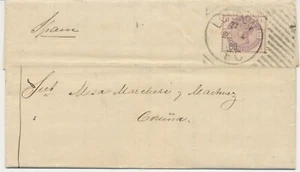 GB „LONDON / EC“ scarce experimental Hoster postmark (single rim 30 mm, 14 bars) - Picture 1 of 3