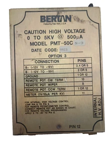 Bertan 3kV Power Supply - Picture 1 of 3