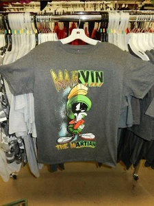 NWT Marvin the Martian T-Shirt Gray Looney Tunes Warner Bros. Size Small - Picture 1 of 2
