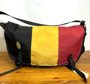 Timbuk2 Waterproof Retro Shoulder Bag 17x9x12" Overnight Travel Red Black Yellow - Picture 1 of 16