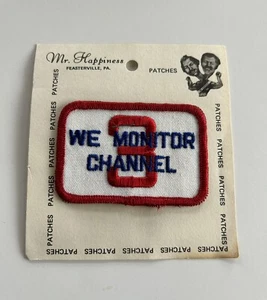 WE MONITOR CHANNEL 3 CB RADIO Sew On Embroidered Patch Vintage New 3”x 2” - Picture 1 of 1