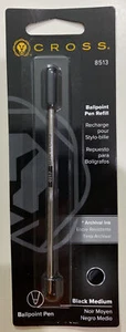 Cross Black Medium Pt Ballpoint Pen Refill New In Pack 8513 - Picture 1 of 1