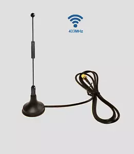 Antena 7dBi 433MHz (413 ~ 453 MHz) 1,5 m Feedline SMA-J Magenet Sucker 50Ω p. ej. Iot - Imagen 1 de 5