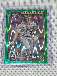 2024 Topps Chrome JJ BLEDAY A's 12 Card Lot /99, Sepia, Pink, Refractor, Base - Picture 1 of 8
