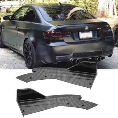 Carbon Fiber Rear Bumper Spoiler Splitter Lip Diffuser For BMW 1 2 3 4 Series - Изображение 1 из 4