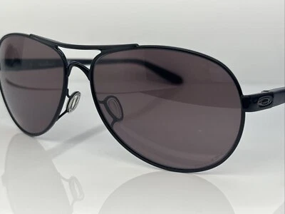 Authentic Oakley Feedback OO4079-27 Black  Marbled Grey Prizm 59mm Sunglasses Foto 1 de 4