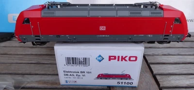 Piko 51100 H0 Ic-Ec Locomotive Br 101 081-8 DB Ag Epoch 5/6 with Dss And LED - Image 1 of 4