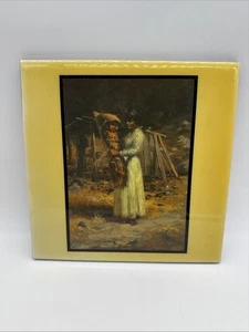Christian Jorgensen Ceramic Tile Wall Art Lena Brown & Her Son Virgil Vintage - Picture 1 of 4