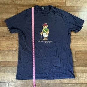Gr. 2XLT - Polo Ralph Lauren Jersey Shirt Tee Polo Bear dunkelblau #9529 - Bild 1 von 9