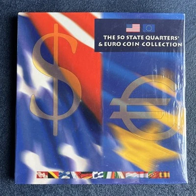 US Mint 2002: The 50 State Quarters & Euro Coin Collection (17 Coins) - Image 1 of 4
