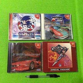Dreamcast Sonic Adventure Daytona USA 2001 4-piece game set