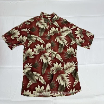 Campia Moda, Camisa Hawaiana 100% Rayón Vintage Años 90 Aloha Camisa, Roja, Hombre, L/G Foto 1 de 4