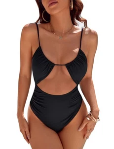 Womens One Piece Swimsuit Tummy Control Bathing Suit 2025 Sexy Flattering Che... - Picture 1 of 8