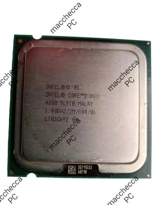 CPU INTEL CORE 2 DUO E4300 1.8GHz/2MB/800 SL9TB SKT 775 - Immagine 1 di 2
