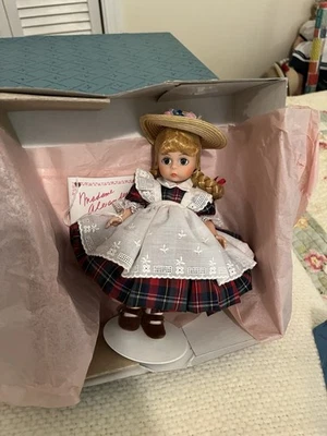 Muñeca Madame Alexander McGuffey Ana años 40 composición vintage, vestido original Foto 1 de 2