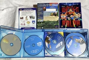 Disney Up + Wreck It Ralph Collectors Edition Blu-ray Lot - Picture 1 of 6