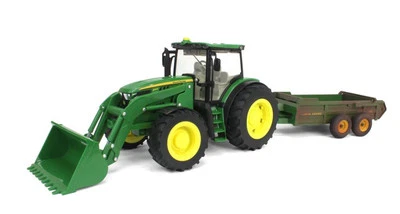 ERTL - JOHN DEERE 6210R con caricatore e spandiconcime 780 - Versione Dirty -... - Immagine 1 di 4