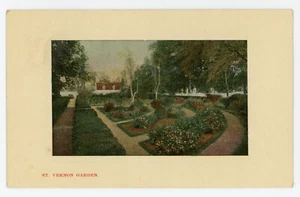 Postal de colección Washington DC Mt Vernon Garden sin publicar - Imagen 1 de 2