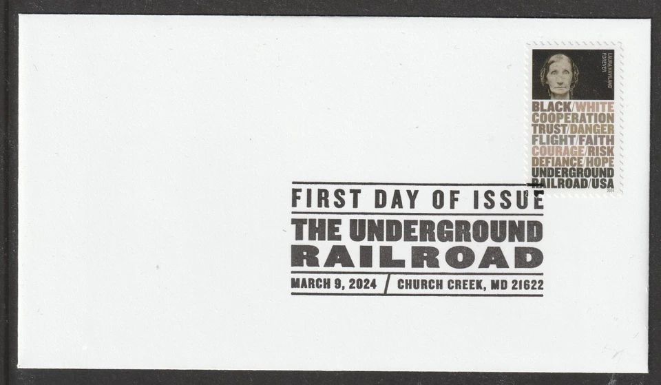 US 5843 The Underground Railroad Laura Haviland BWP FDC 2024 - Image 1 of 1