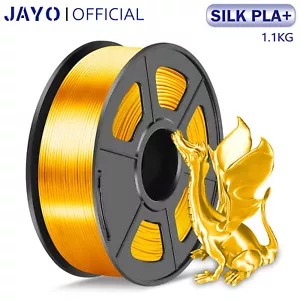 JAYO Gold Silk PLA+ 1,75mm 1,1KG 3D Drucker Filament glänzend metallic ordentlich gewickelt - Bild 1 von 9