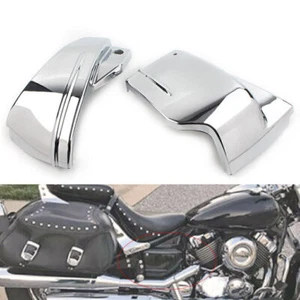 ABS Batterie Seitendeckel für Yamaha V Star 650 DragStar 650 XVS650 XVS650A silber - Bild 1 von 6