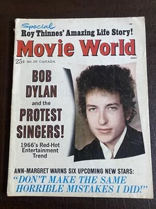 BOB DYLAN cover of Movie World Magazine May 1966 - frame worthy complete mag - Picture 1 of 6