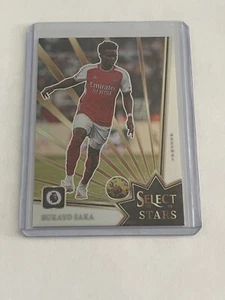 Bukayo Saka 2023-24 Panini Select Stars Silver Prizm Arsenal Card #2 - Picture 1 of 2