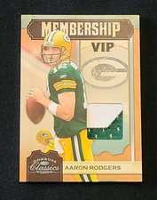 Aaron Rodgers 2 Color Prime Patch 2009 Donruss Classics Membership VIP 6/25