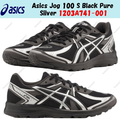 Asics Jog 100 S nero argento puro 1203A741 001 taglia uomo