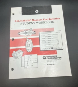 Dodge Chrysler Student Workbook 3.9 5.2 5.9 Magnum Fuel Injection 1996 - Bild 1 von 10