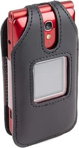 Fitted Leather Case for Alcatel GreatCall Jitterbug Flip Phone for Seniors 4043 - Picture 1 of 8