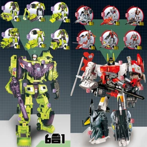 HZX Superion/Devastator Transformation Combin 6 IN 1 Sets IDW Action Figure Toys - Picture 1 of 5