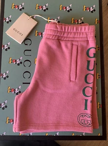 Gucci Shorts Logo Pink Girls Sz 6 Years - Picture 1 of 6