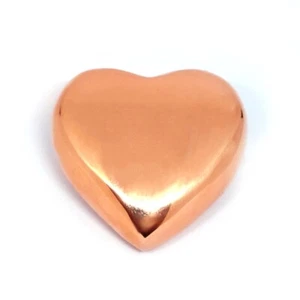 100% Solid Copper Heart 1.75in for Love + Joy Meditation & Spiritual Healing - Picture 1 of 7