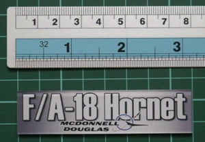 Typenschild F-18 F/A-18 Hornet für 1/72 oder 1/48 oder 1/32 Modellbausätze Display - Bild 1 von 2